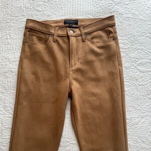 Banana Republic faux suede skinny pants